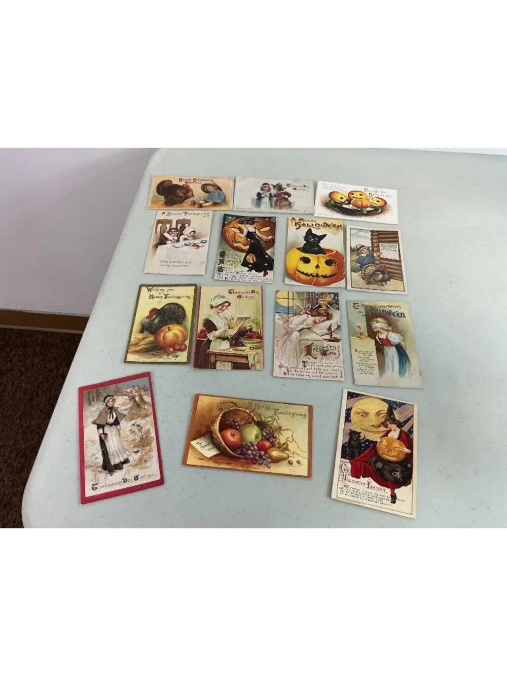 Halloween Vintage Postcard Lot Thanksgiving Mix Lot 14